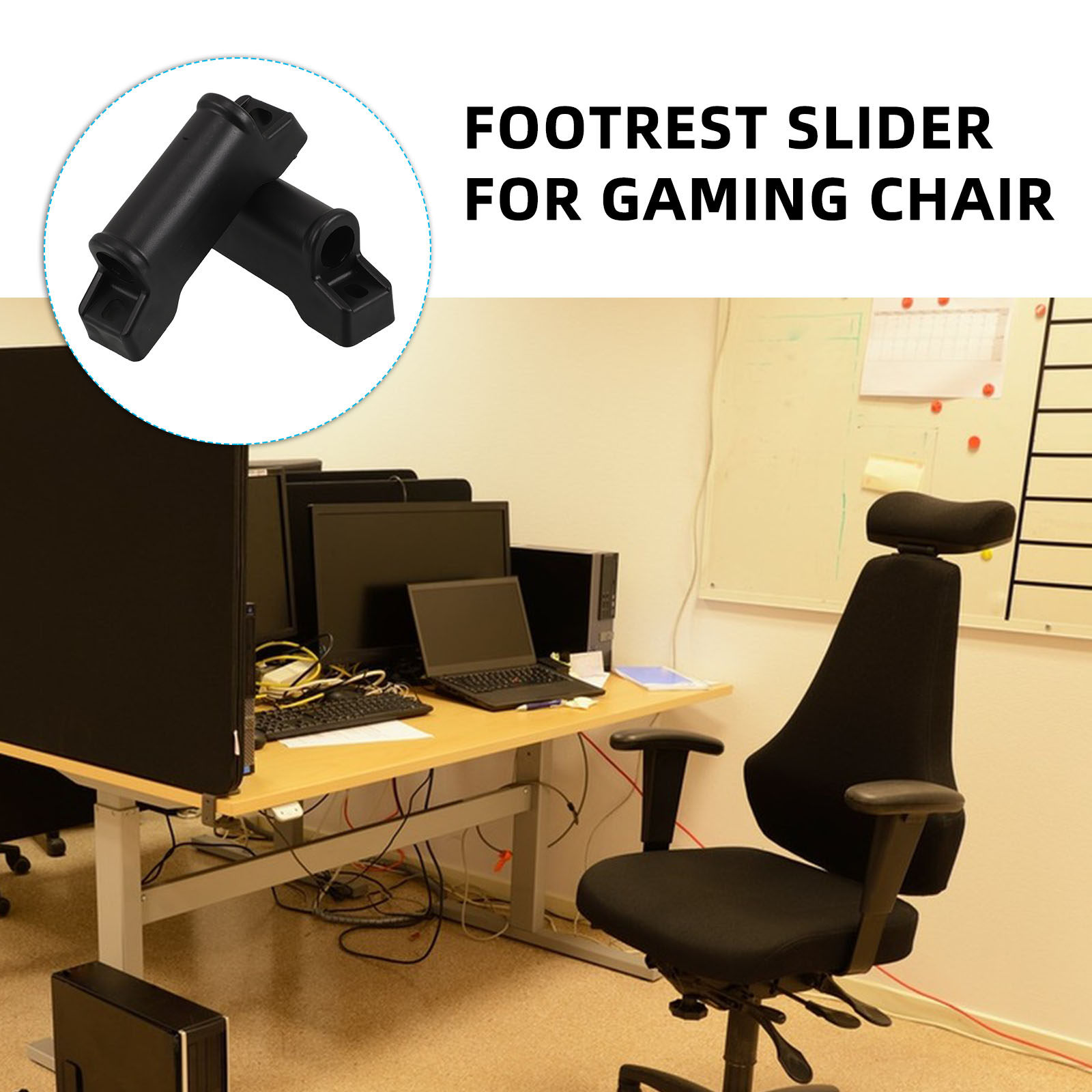 Gaming Chair Cushion - 2 stuks veelzijdige voetensteunen voor relaxstoel,