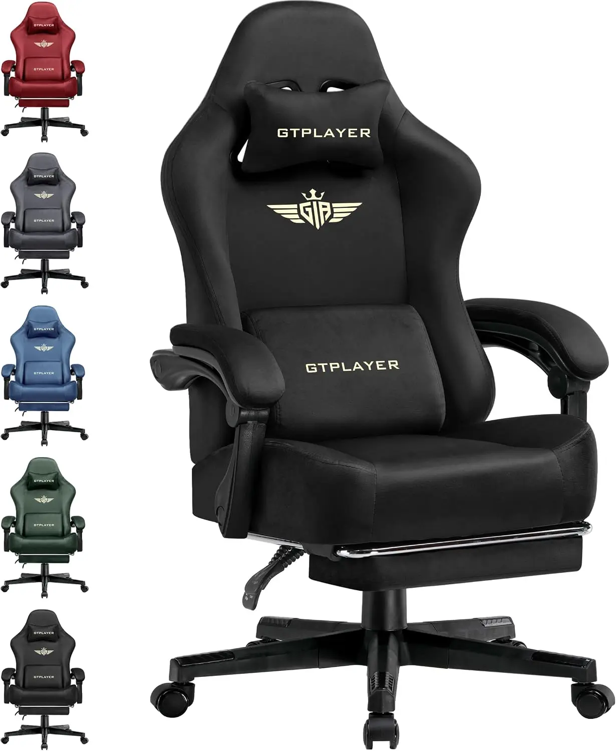 Gaming Chair Cushion - Grote en hoge gamingstoel van stof
