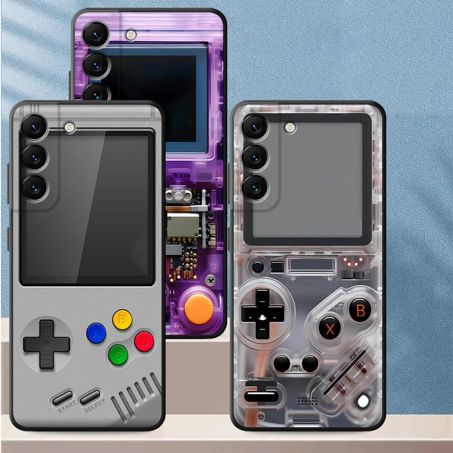 Gaming Console Free - Paarse gaming console telefoonhoesje voor Samsung