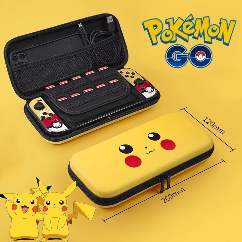 Handheld Gaming Console - Pokemon Pikachu opbergtas voor Switch OLED