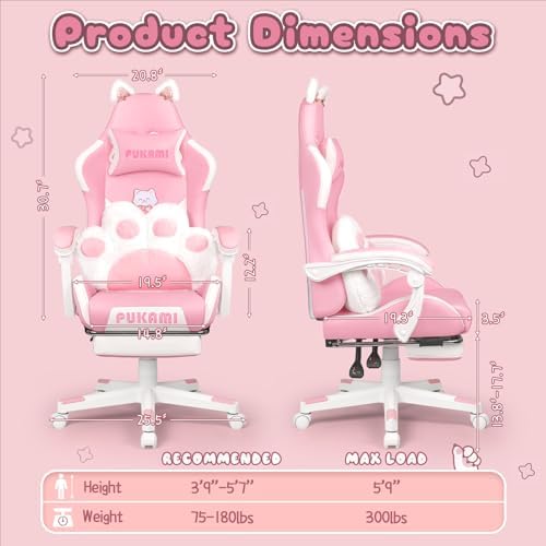 Roze gamingstoel, schattig met - Gaming Chair Cushion recensie en prijs
