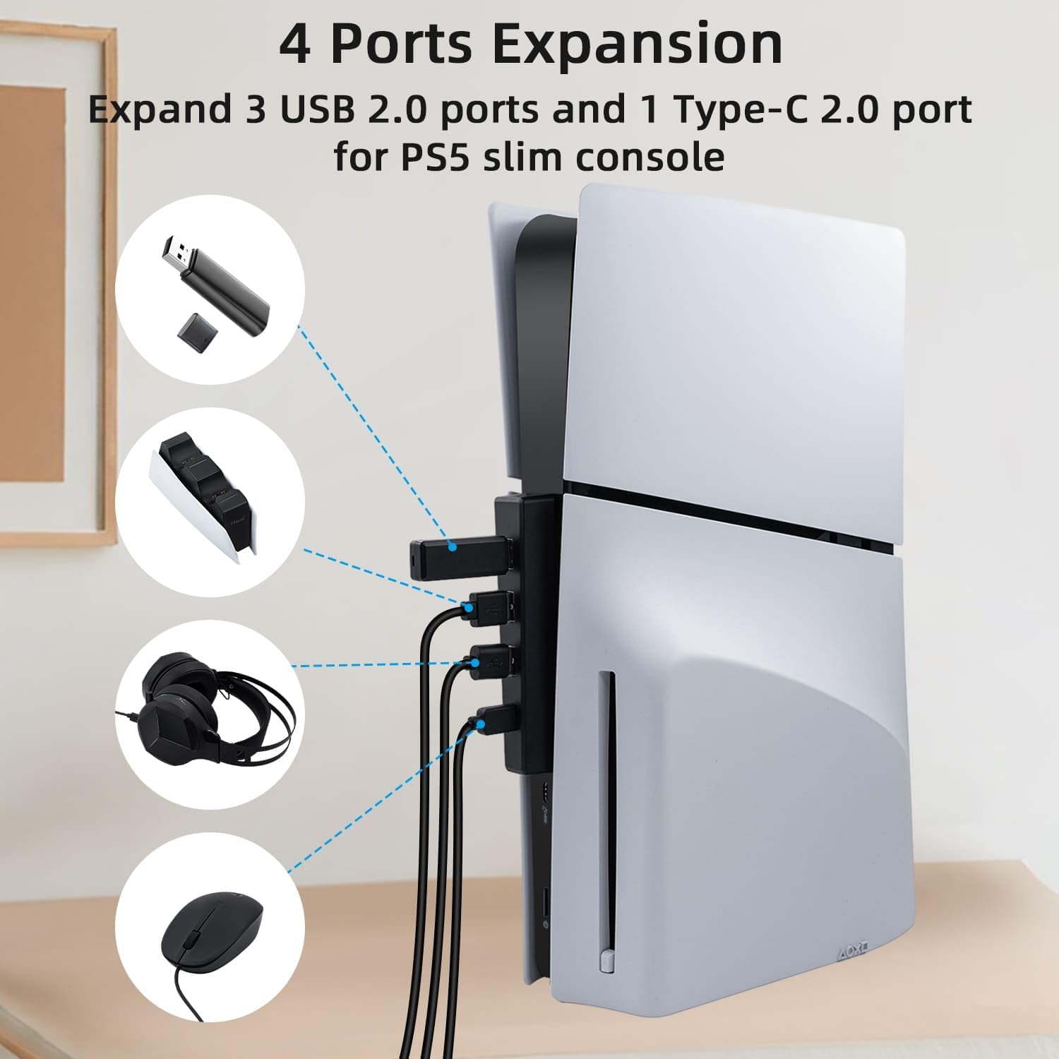 4 Poorten Usb Hub Voor Ps5 Sla - Sony Console Ps5 Slim recensie en prijs
