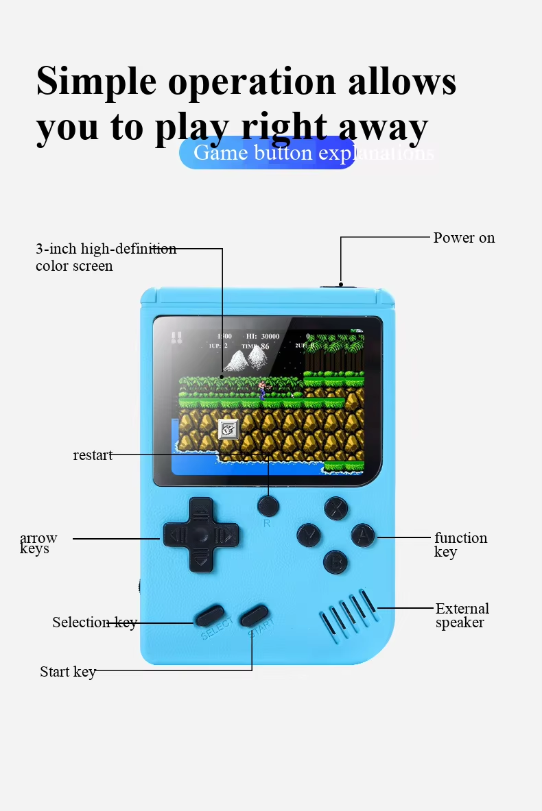 400-in-1 MINI Games Handheld G - Gaming Console Emulator recensie en prijs