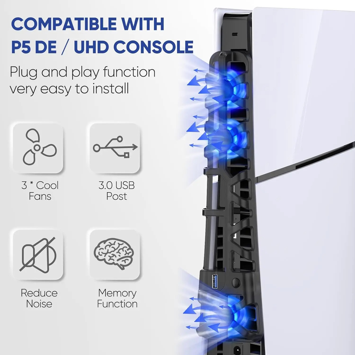 Koelventilator met 3 snelheids - Sony Console Ps5 Slim recensie en prijs