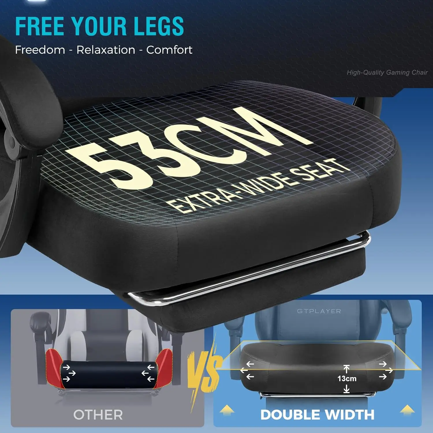 Grote en hoge gamingstoel van  - Gaming Chair Cushion recensie en prijs