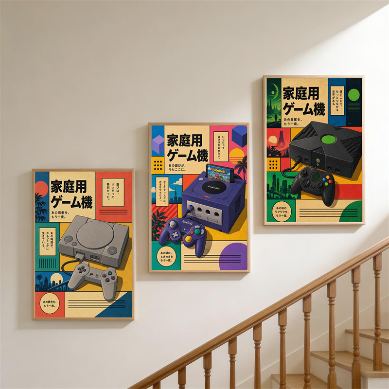 Retro Gaming Wandkunst Poster  - Gaming Console In 90S recensie en prijs
