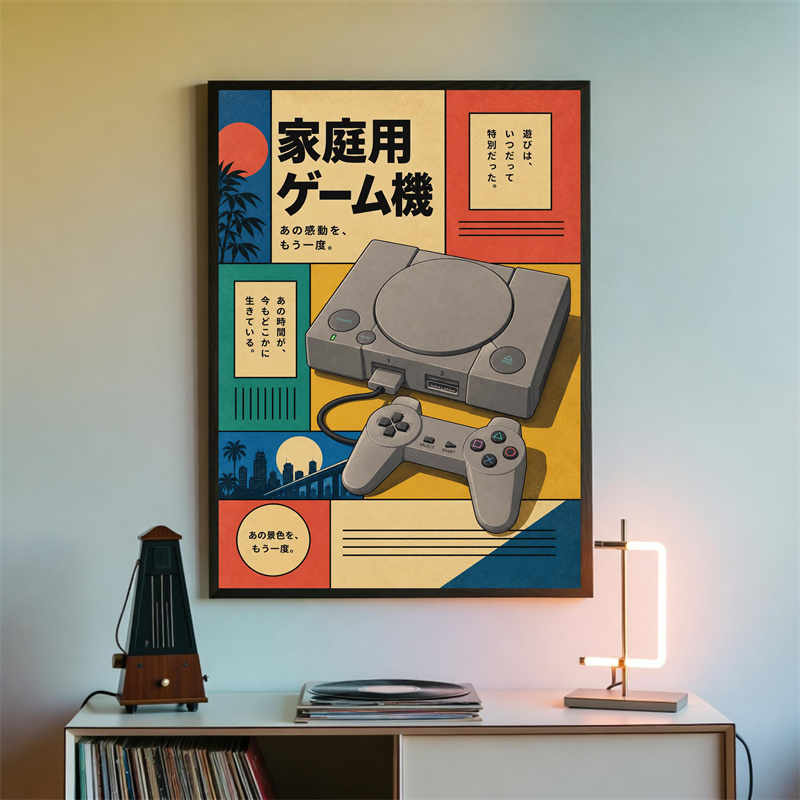 Retro Gaming Wandkunst Poster  - Gaming Console In 90S recensie en prijs