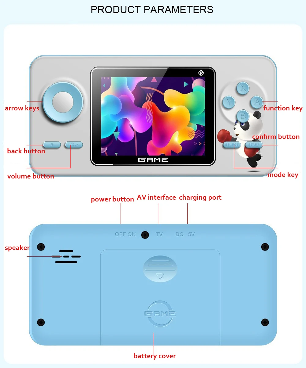 Nieuwe S5 Mini Retro Videogame - Gaming Console Emulator recensie en prijs